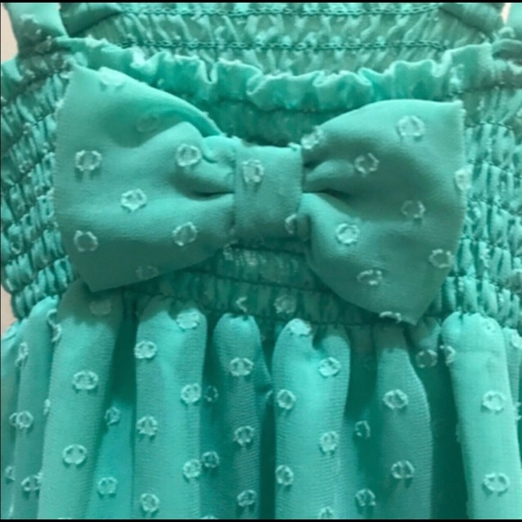 NWT Kate Spade Teal Girl’s bow sundress di… - Picture 4 of 5